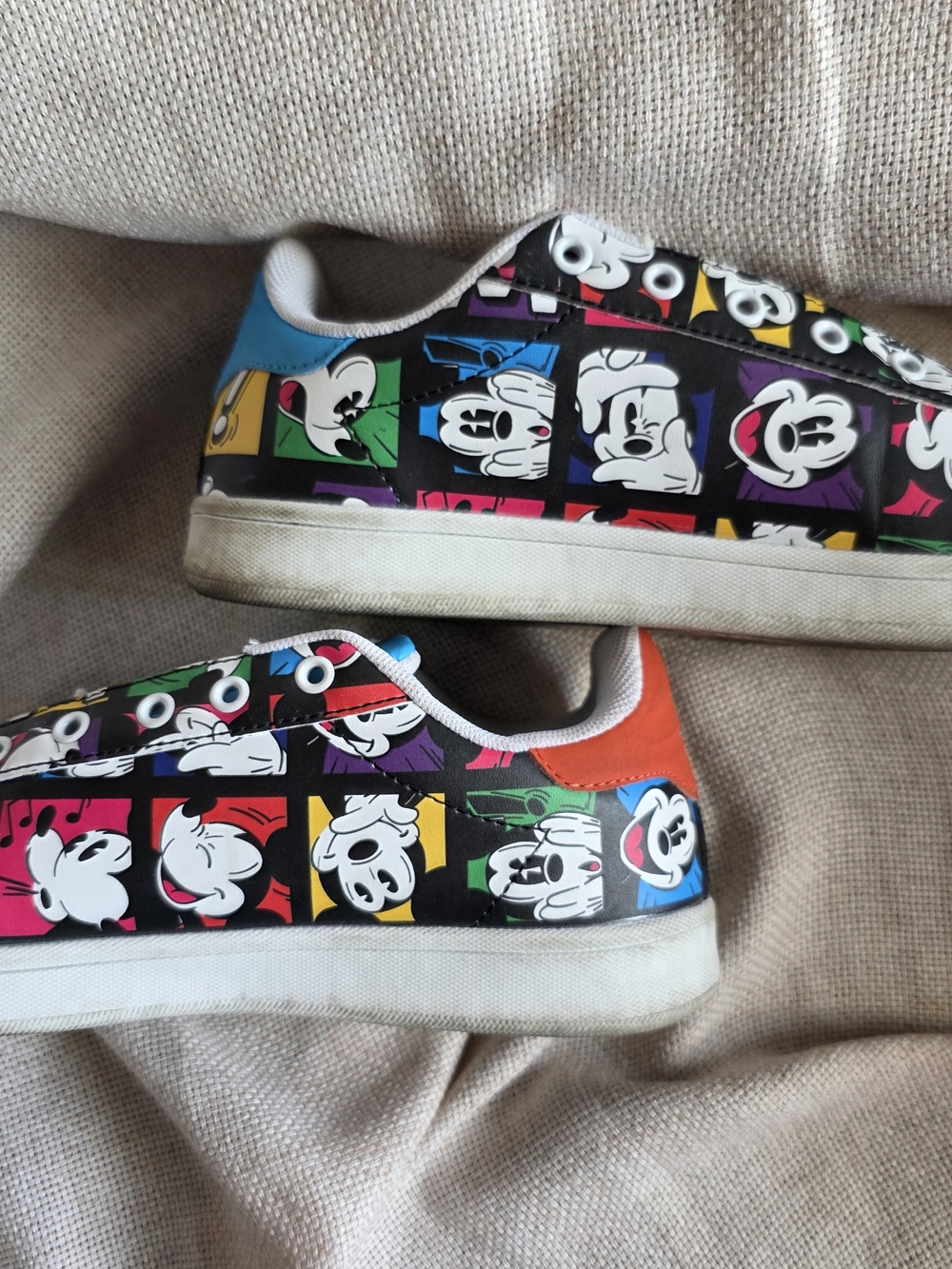 Disney Paris White with Multicolor Pop Art Accents Adult Disneybound Mickey